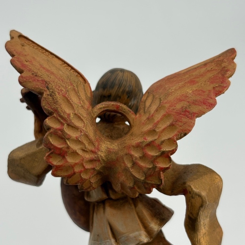 Fontanini 670 Angel Ornament Vintage Depose Italy Figurine Mandolin Player - Picture 9 of 11